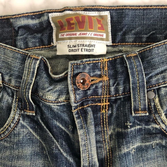 Levi’s Men’s Slim Straight Jeans - Picture 3 of 4